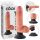 King Cock 7 izliecams, ar sēkliniekiem, piesūcekņa vibrators (18 cm) - dabīgs