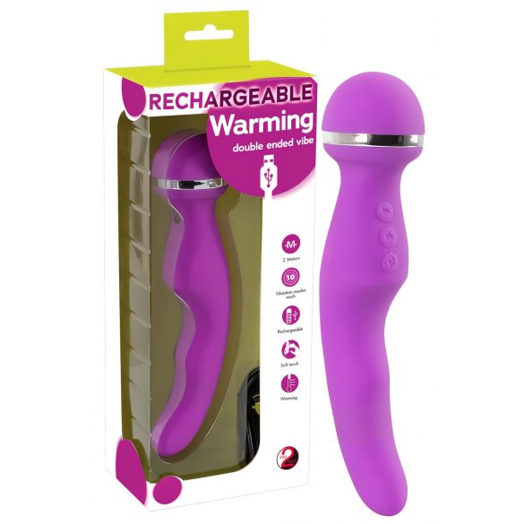 You2Toys - Warming - uzlādējams sildošs masāžas vibrators (rozā)