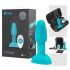 b-Vibe Rimming - rotējošs pērlīšu anālais vibrators (tirkīza)