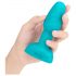 b-Vibe Rimming - rotējošs pērlīšu anālais vibrators (tirkīza)