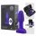 b-Vibe Rimming - rotējoša pērlīšu anālais vibrators (violets)