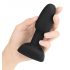 b-Vibe Rimming - Rotējošais pērlīšu anālais vibrators (melns)