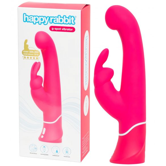 Happyrabbit G-spot - ūdensnecaurlaidīgs klitora vibrators (rozā)