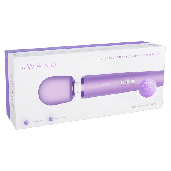 Le Wand Petite – ekskluzīvs, uzlādējams masāžas vibrators (violets)