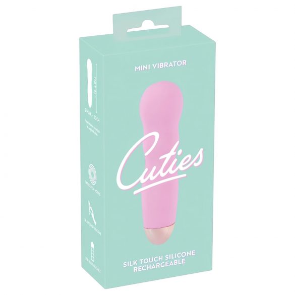 Cuties Mini Roze - ar akumulatoru, viļņots vibrators (rozā)