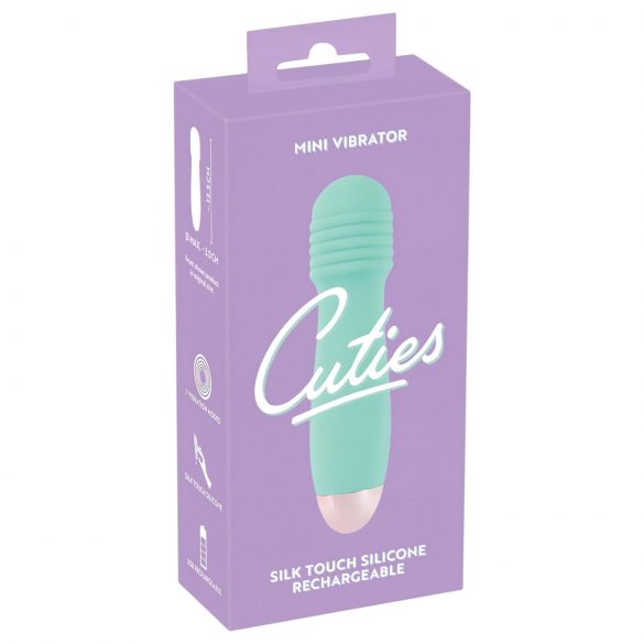 Cuties Mini Wand - uzlādējams, mini masētājs vibrators (zaļš)