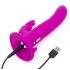 Happyrabbit Strap-On - trusīša piestiprināms vibrators (violets)