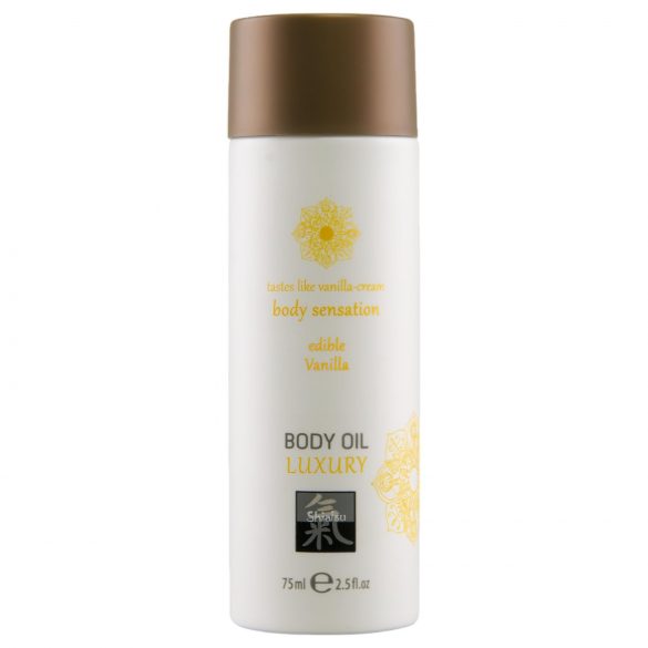 Shiatsu Luxury - ēdamā masāžas eļļa - vaniļa (75 ml)