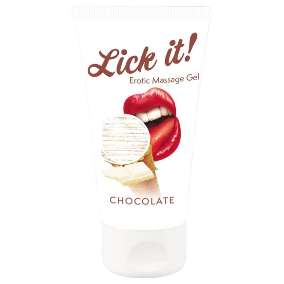 Lick it! - 2in1 ēdamā lubrikanta - baltā šokolāde (50ml)