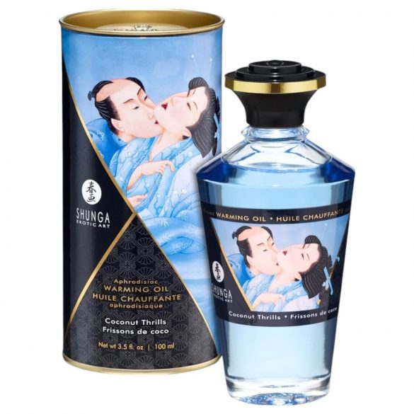 Shunga - sildošas masāžas eļļa - kokosrieksts (100ml)