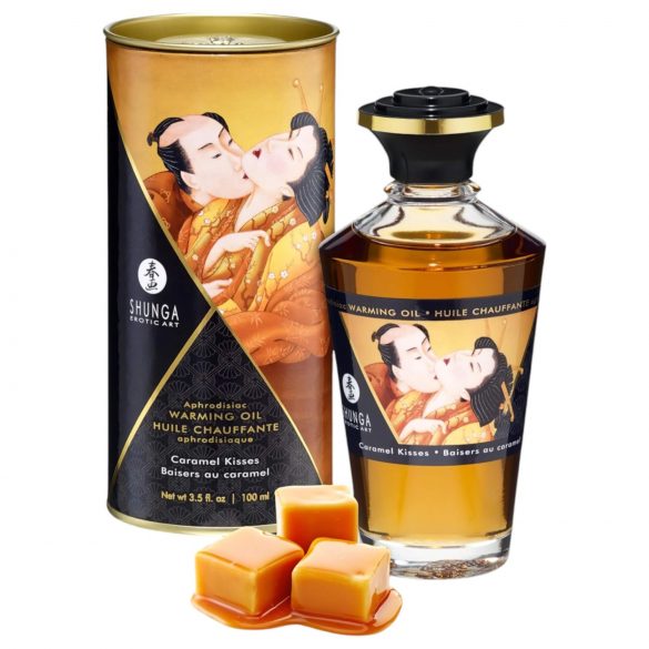 Shunga - uzsildošās masāžas eļļa - karamele (100ml)