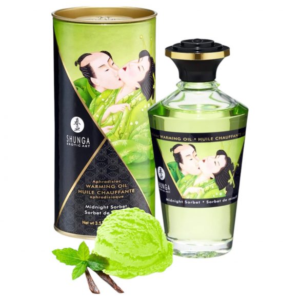 Shunga - sildoši masāžas eļļa - pusnakts sorbets (100ml)