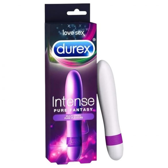 Durex Intense Pure Fantasy - standarta vibrators (balts) -