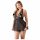 Cottelli Plus Size - mežģīņu gaisīgs babydoll (melns) - 2XL