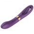 Funny Me Dual - akumulators, 2in1 mēles vibrators (violets)