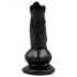 Animalorny - suņa dzimumlocekļa dildo - 12 cm (melns)