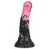 Bad Horse - silikona zirga dildo - 18 cm (melns-rozā)