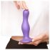 Strap-on-me Curvy L - viļņains, ar piesūcekni dildo (violets)