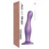 Strap-on-me Curvy L - viļņains, ar piesūcekni dildo (violets)