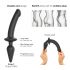 Strap-on-me Swith Pusreālistisks XXL - 2in1 dildo (melns)