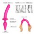 Strap-on-me Maināms Daļēji Reālistisks XXL - 2in1 Dildo (rozā)