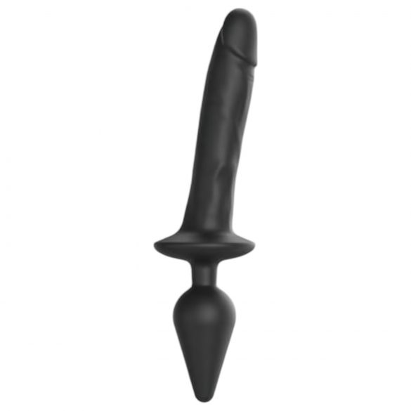 Strap-on-me Swith Realistic XXL - 2in1 silikona dildo (melns)