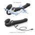 Strap-on-me S - uzliekams gaisvilnis vibrators - (melns)