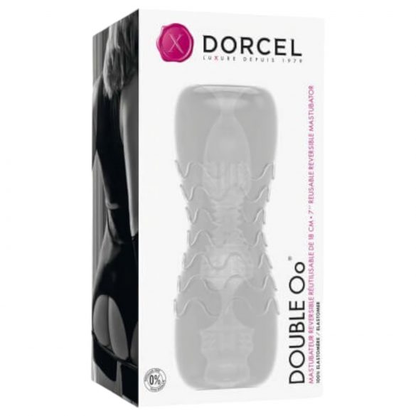 Dorcel Double Oo - vīriešu masturbators (caurspīdīgs)