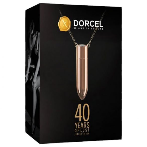 Dorcel - akumulatora, ūdensizturīgs vibratora kaklarota (rožu zelts)