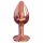 Dorcel Diamond Plug S - alumīnija anālais spraudnis - mazs (rozā zelts)