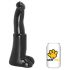 AnimHole Bull - vērša dzimumlocekļa dildo - 25cm (melns)