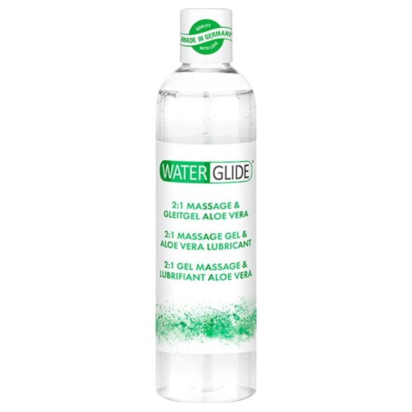 Waterglide 2in1 - ūdens bāzes lubrikants un masāžas gels ar alveju (300ml)