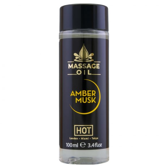 HOT ķermeņa kopšanas masāžas eļļa - dzintara muskuss (100ml)