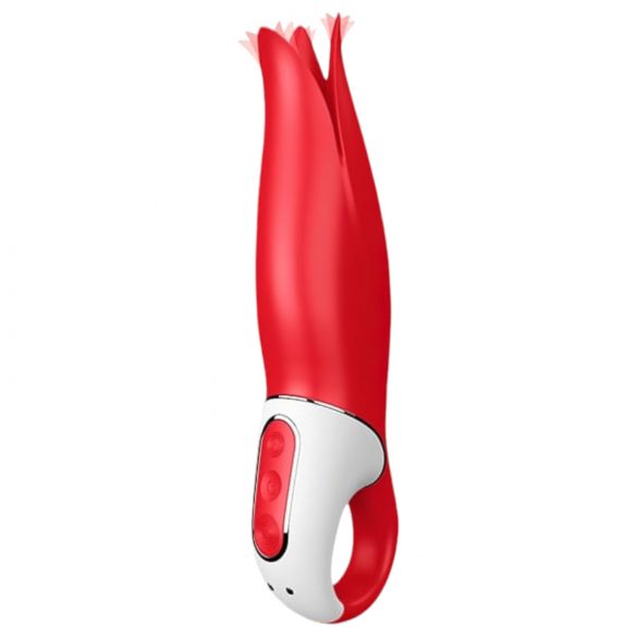 Satisfyer Power Flower - uzlādējams, ūdensizturīgs vibrators (sarkans)