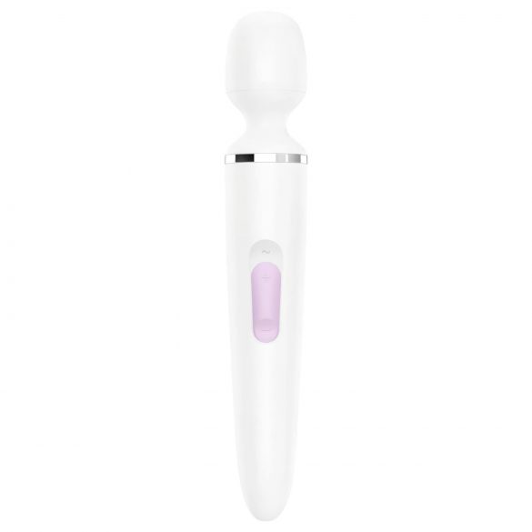 Satisfyer Wand-er Woman - ūdensizturīgs masāžas vibrators (balts)