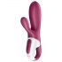 Satisfyer Hot Bunny - viedais klitora uzgals ar sildošu funkciju (sarkans)