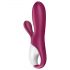 Satisfyer Hot Bunny - viedais klitora uzgals ar sildošu funkciju (sarkans)