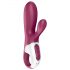 Satisfyer Hot Bunny - viedais klitora uzgals ar sildošu funkciju (sarkans)