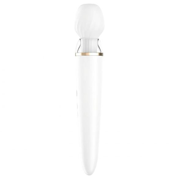 Satisfyer Double Wand-er - gudrais masierēšanas vibrators (balts)