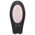 Satisfyer Double Joy - gudrais ūdensnecaurlaidīgais pāra vibrators (melns)