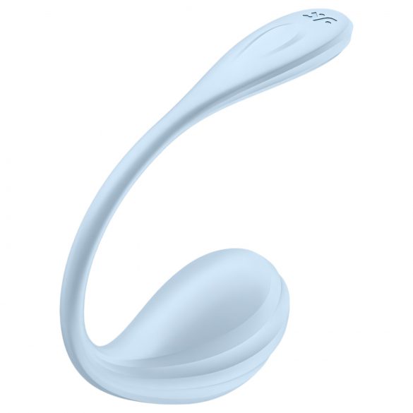 Satisfyer Smooth Petal - viedā vibrējošā ola (zilā)