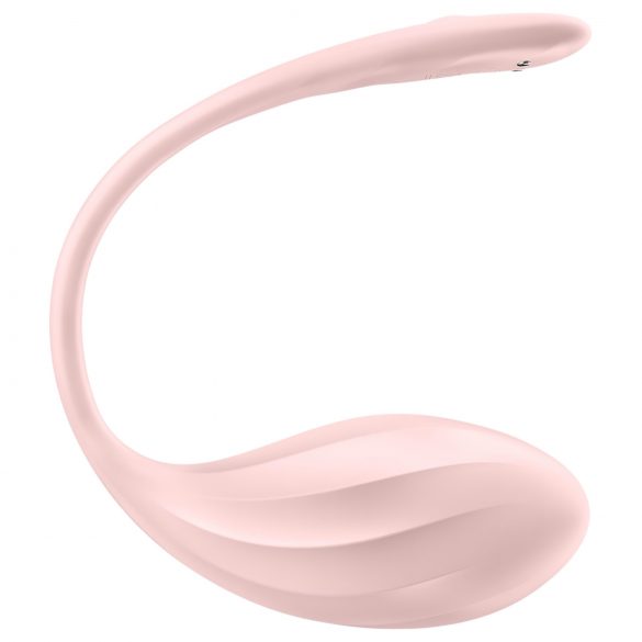 Satisfyer Ribbed Petal - radiovadības vibrācijas ola (rozā)