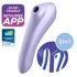 Satisfyer Dual Pleasure - gudrais ar gaisa viļņiem 2in1 vibrators (violets)