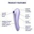 Satisfyer Dual Pleasure - gudrais ar gaisa viļņiem 2in1 vibrators (violets)