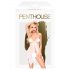 Penthouse Sweet Beast - rožains babydoll komplekts (balts)