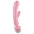 Satisfyer Triple Lover - G-punkta un masāžas vibrators (rozā)