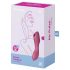 Satisfyer Curvy Trinity 3 - uzlādējams gaisa viļņu 2in1 vibrators (sarkans)