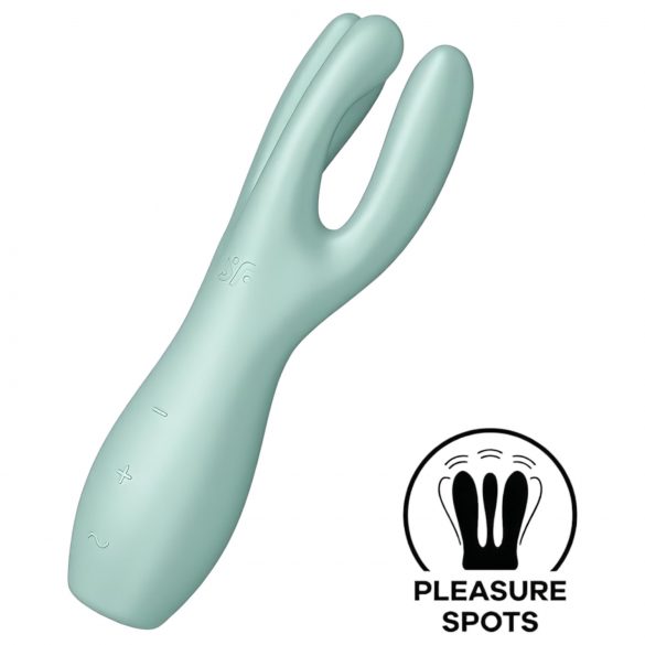 Satisfyer Threesome 3 - uzlādējams klitora vibrators (piparmētra)