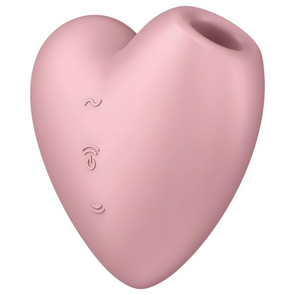 Satisfyer Cutie Heart - akumulatora gaisa viļņu klitora vibratoru (rozā)