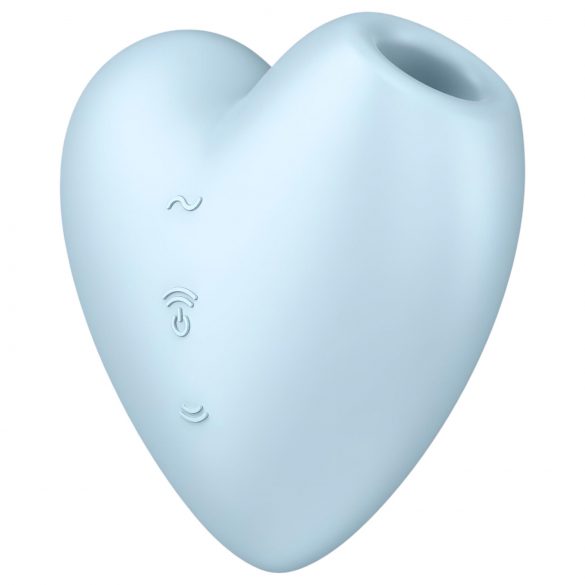 Satisfyer Cutie Heart - uzlādējams gaisa viļņu klitora vibrators (zils)